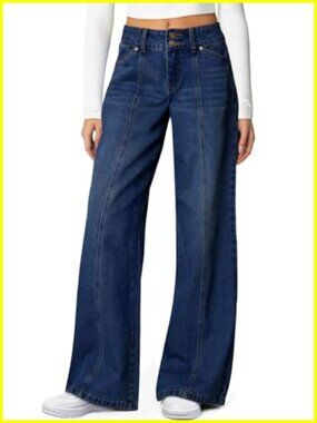 High Waisted Wide Leg Stretchy Jeans for Women